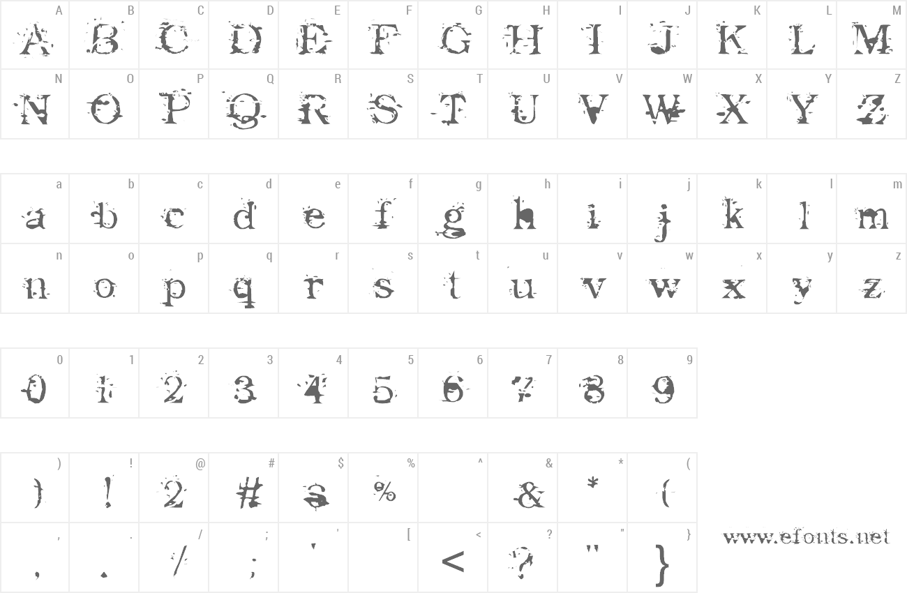 Font Goodbye Cruel World preview