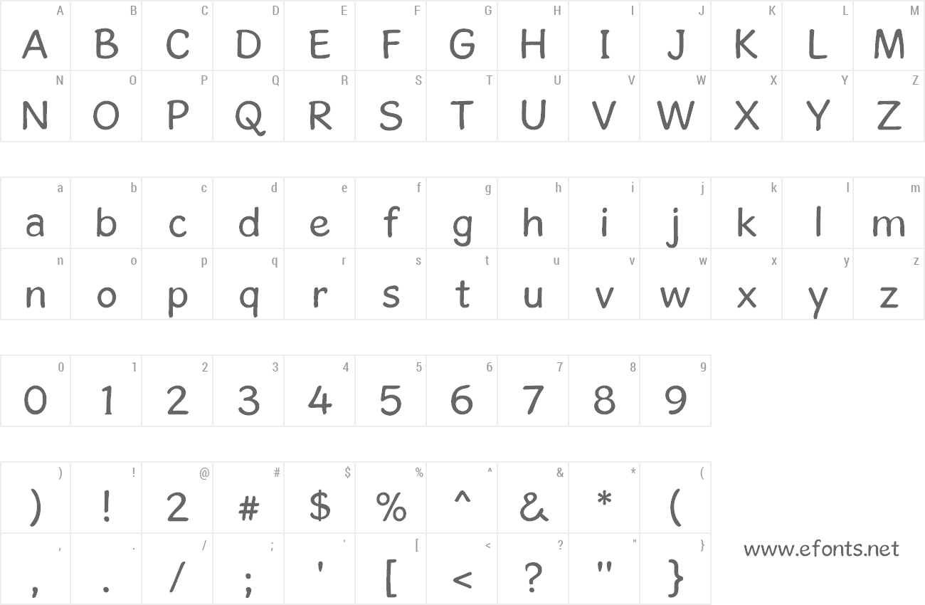 Font Gosmick Sans preview