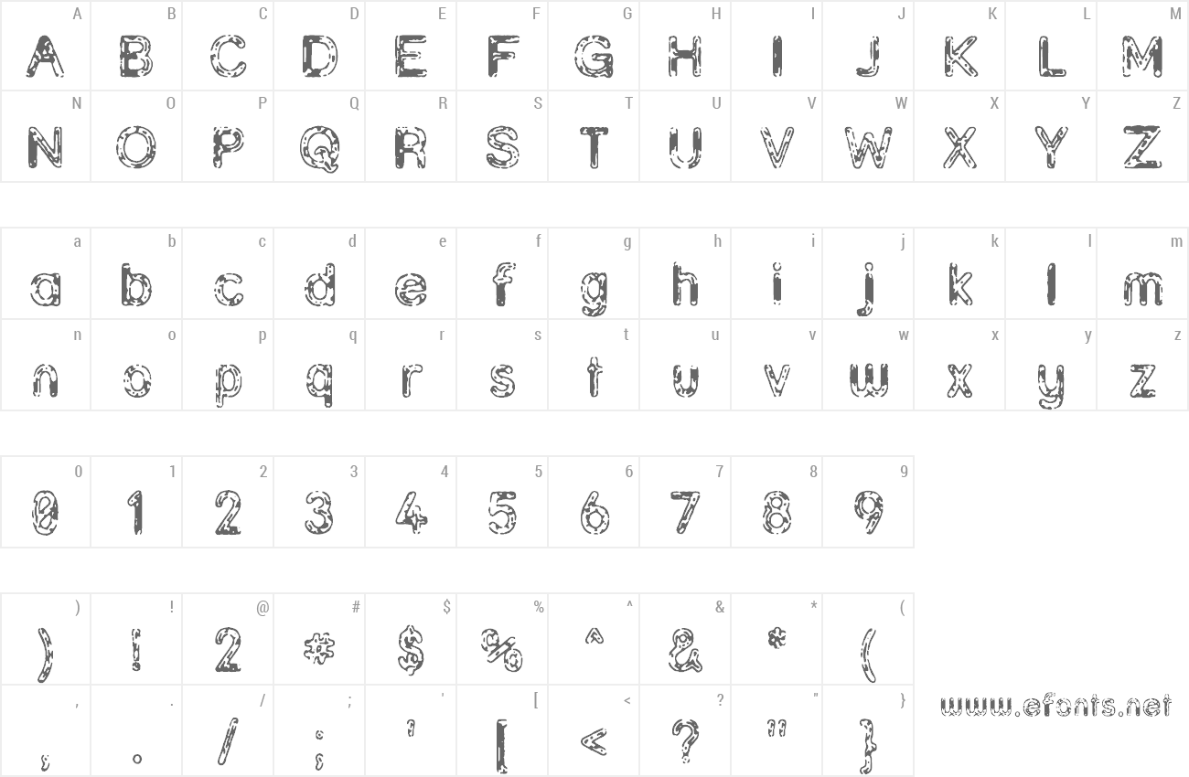 Font Grunja preview