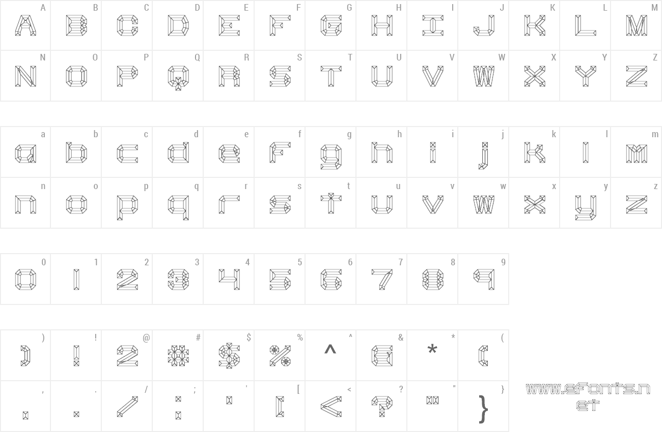 Font Heavy Bevel preview