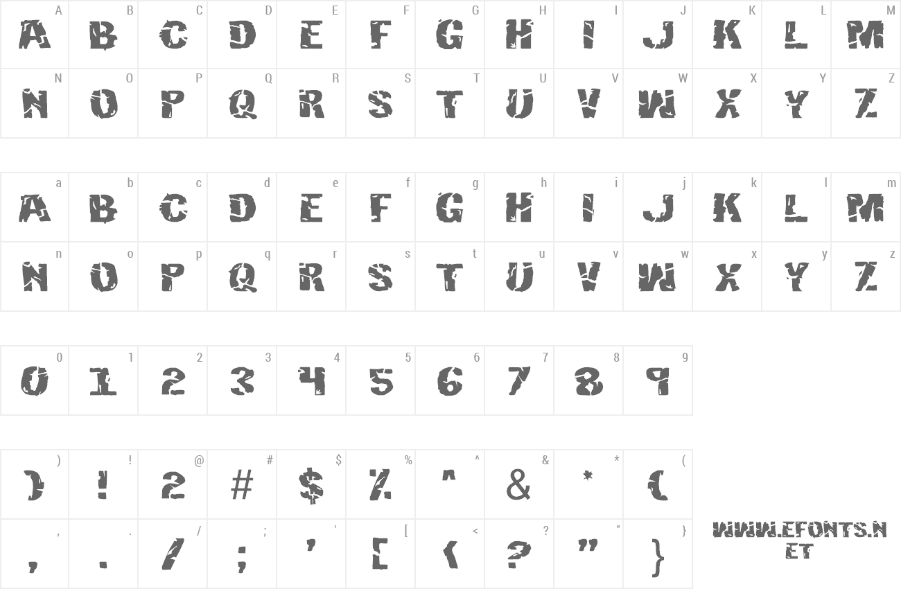 Font Hulkbusters preview
