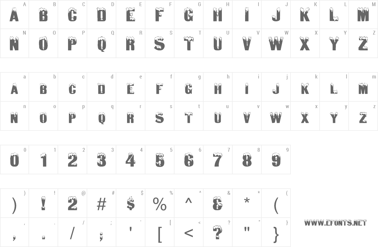 Font Igloo Laser preview
