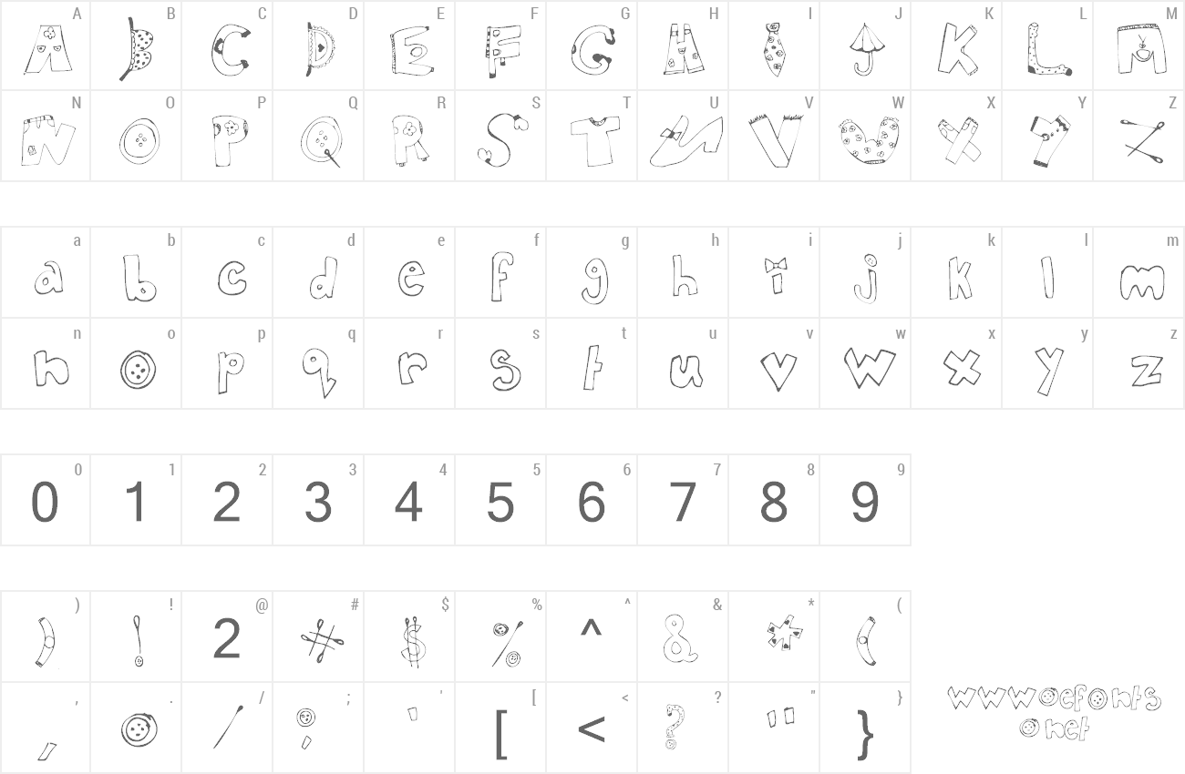 Font In my closet preview