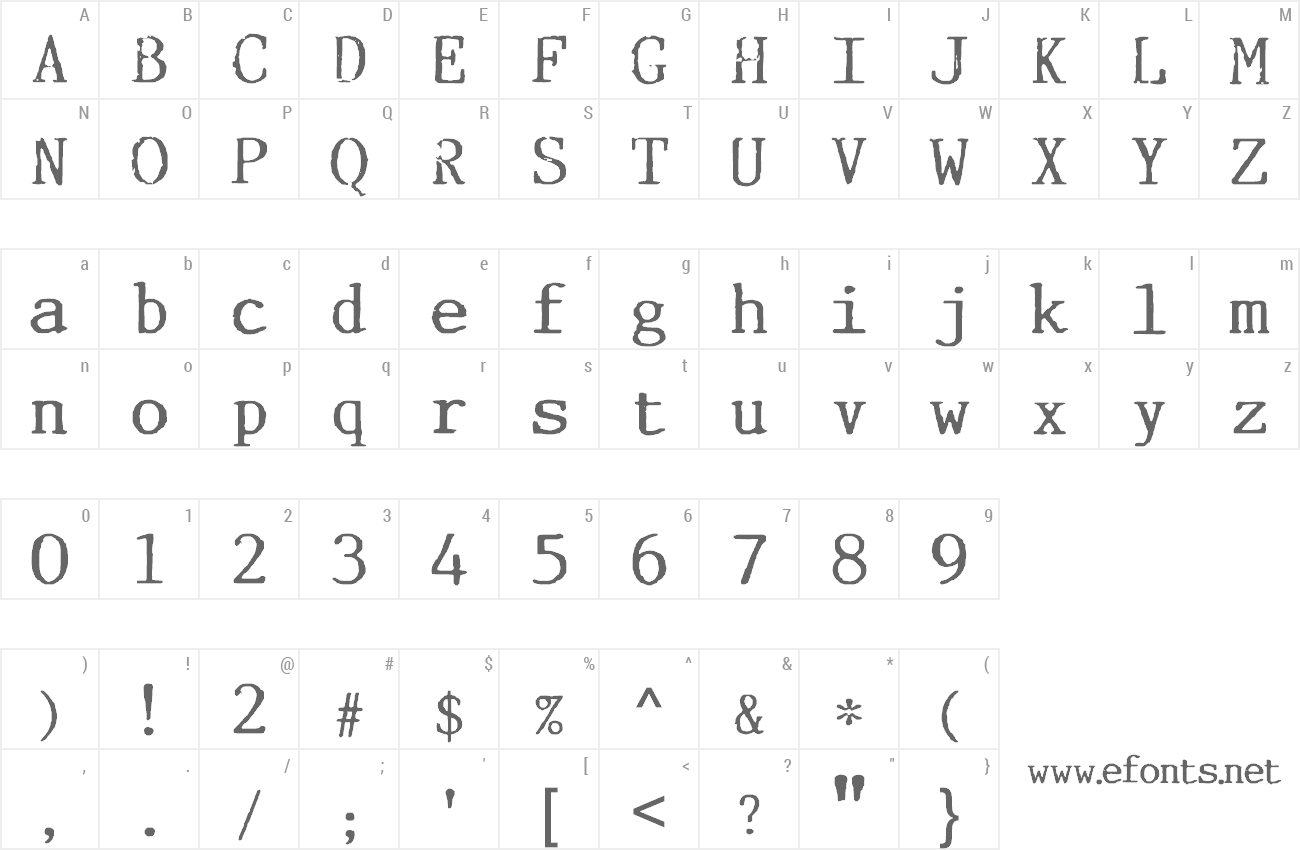 Font Incognitype preview