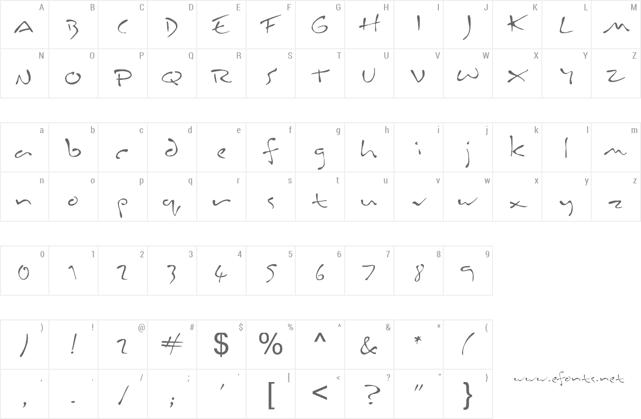 Font Inkburrow preview