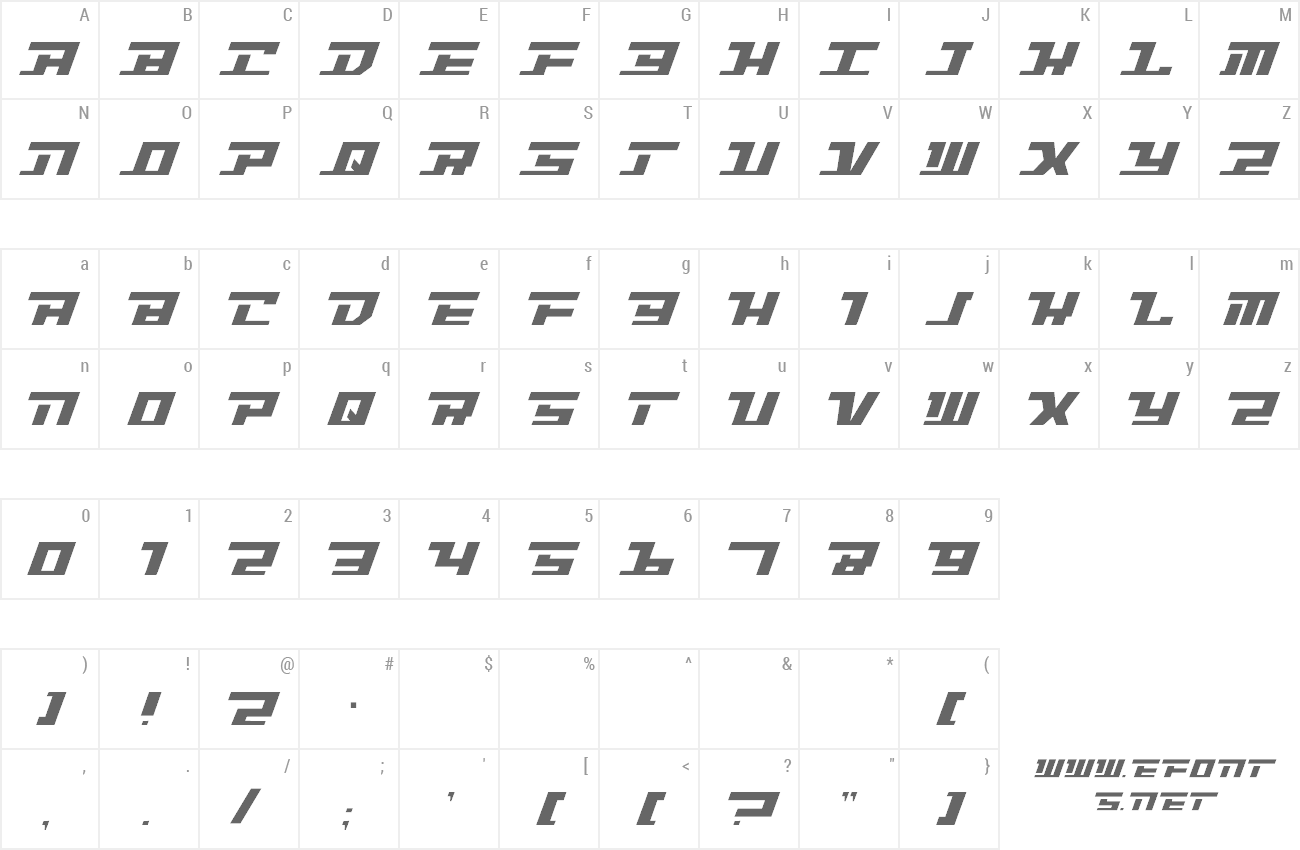 Font Intrepid preview