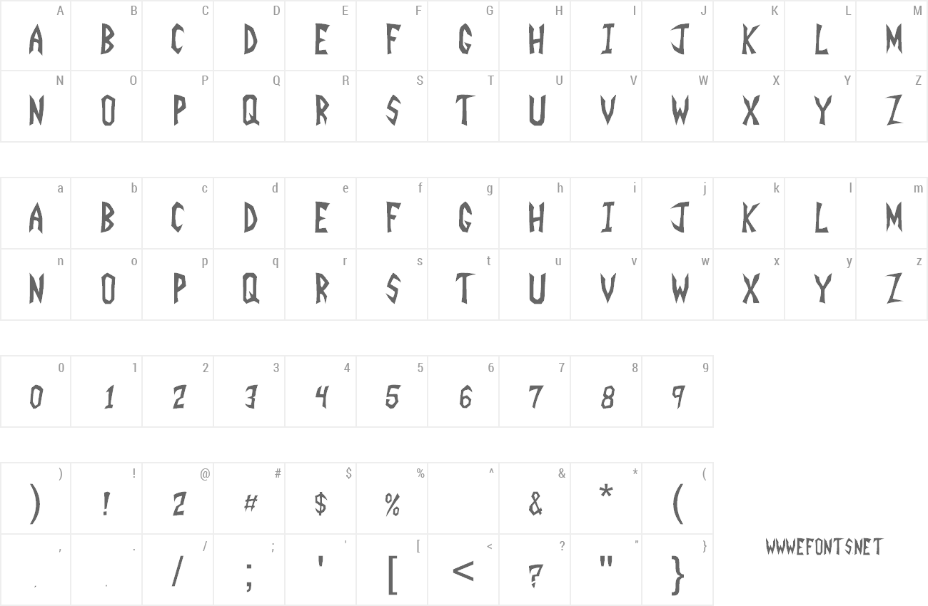 Font Invader Zim preview