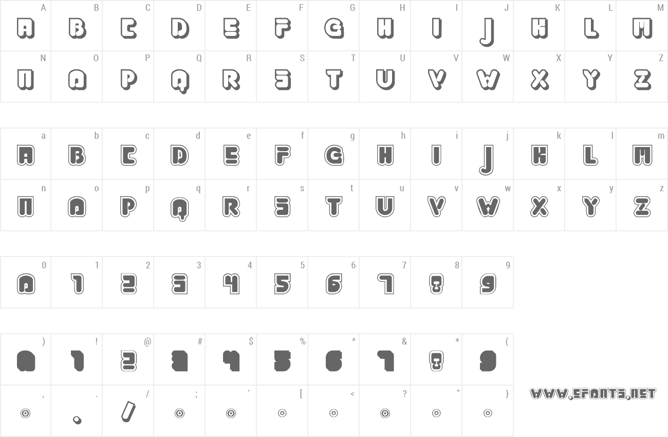 Font Jabbie Junior preview