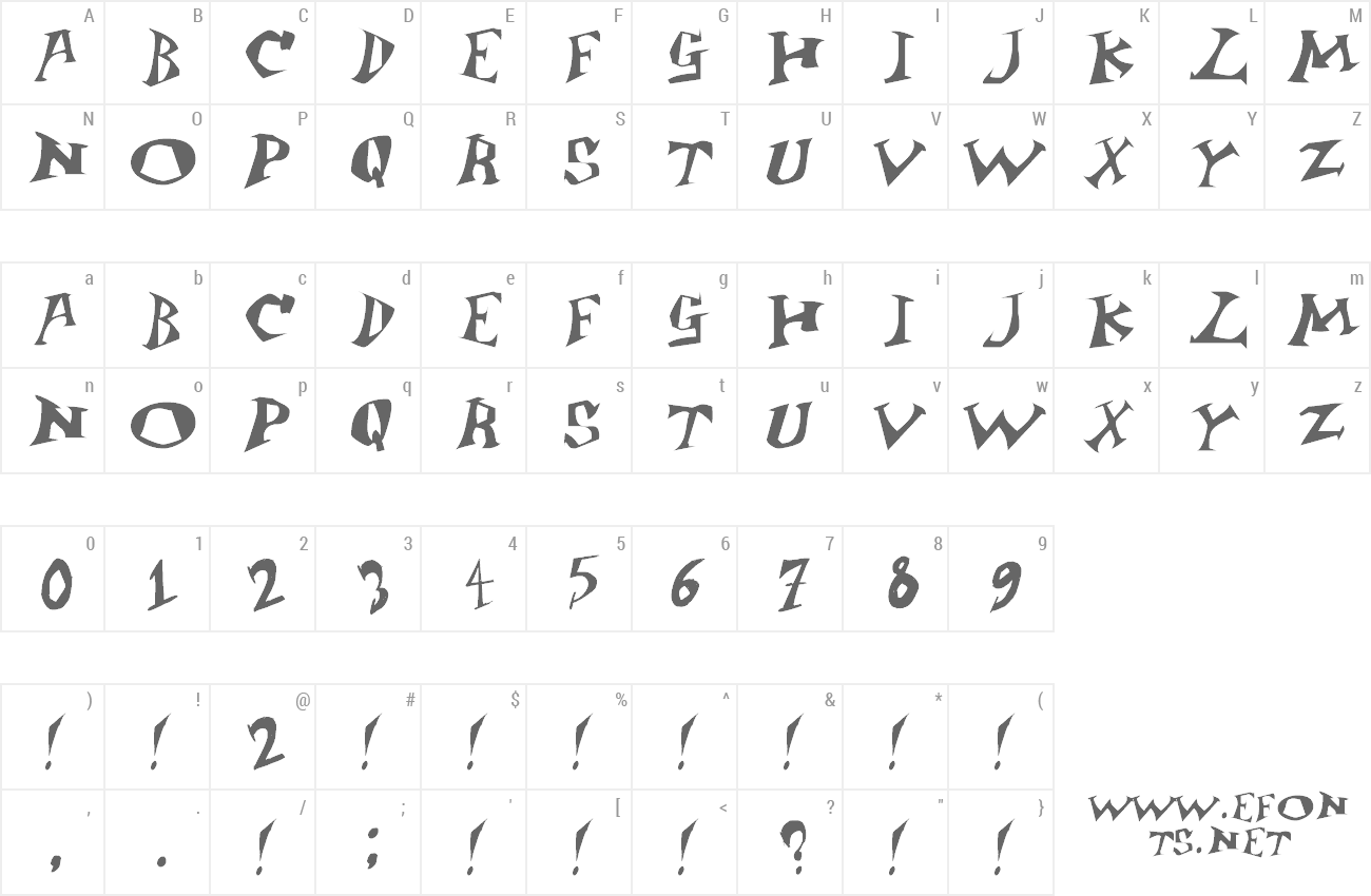 Font Jangly Bounce preview