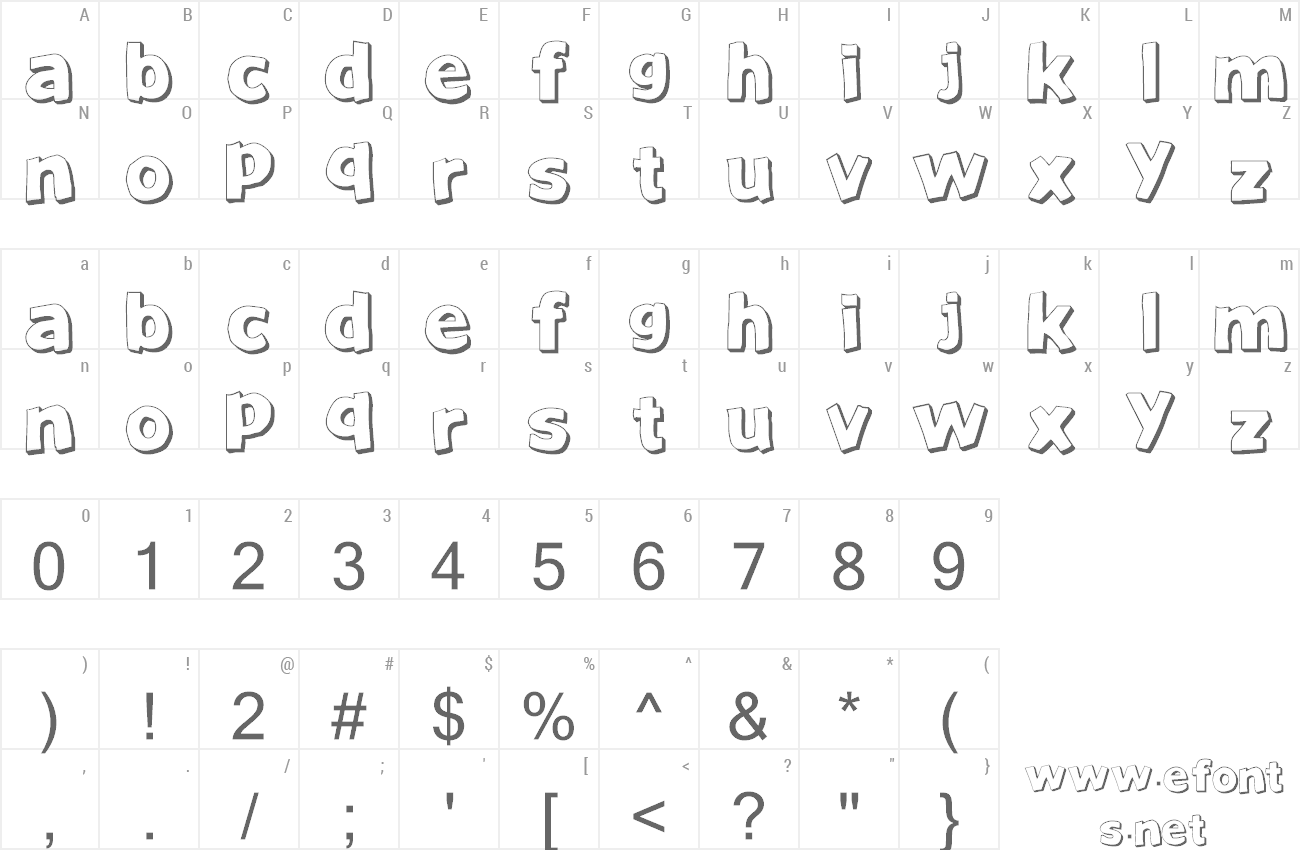 Font Just Another Font preview