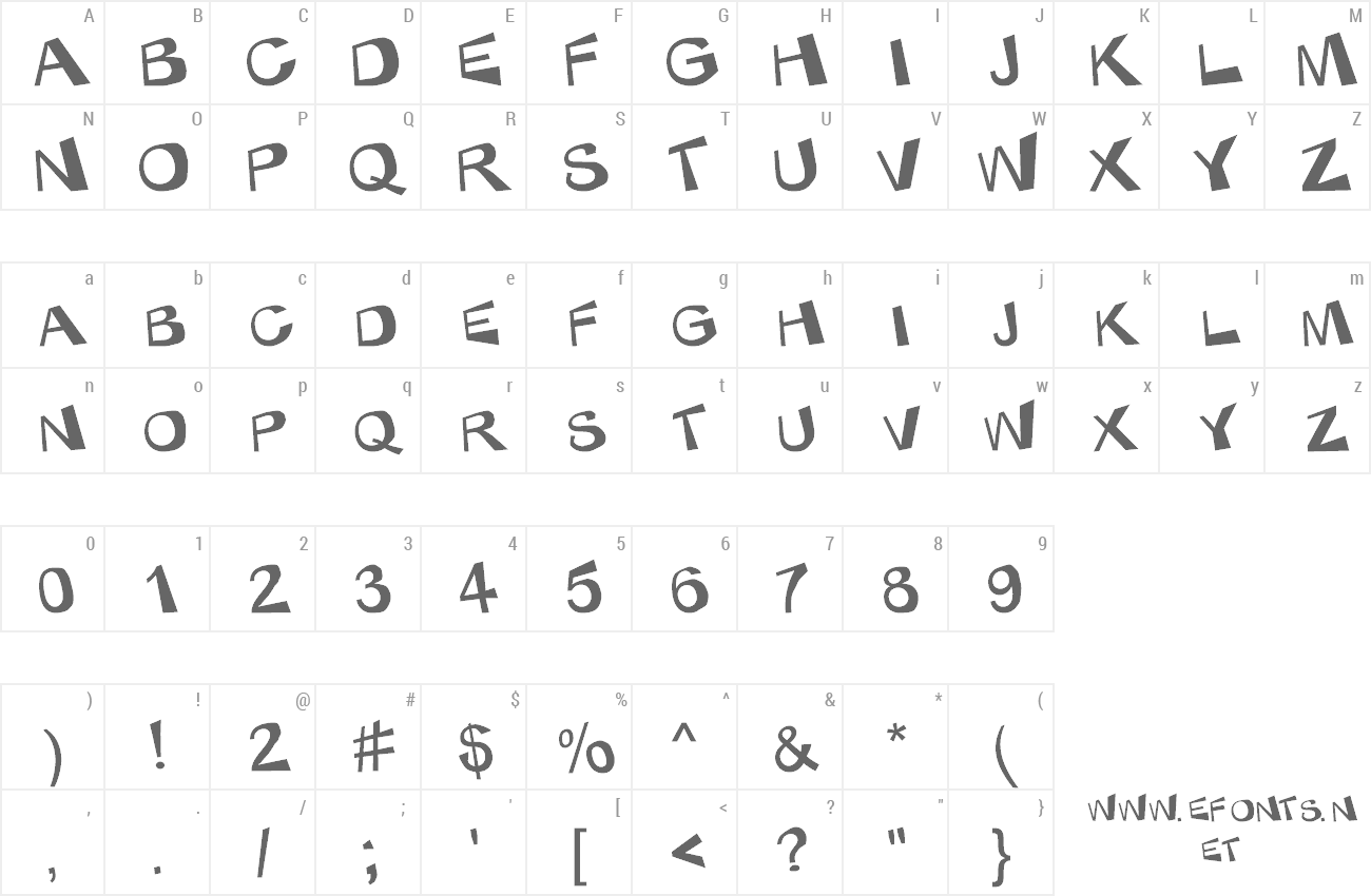 Font KaBlam ! preview