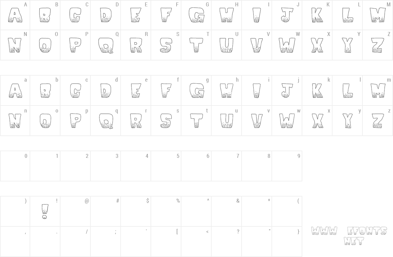 Font KaBlooie! preview