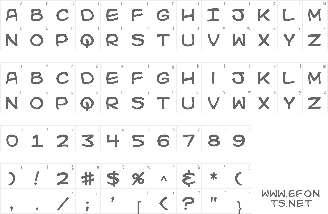 Font Kid Kosmic preview