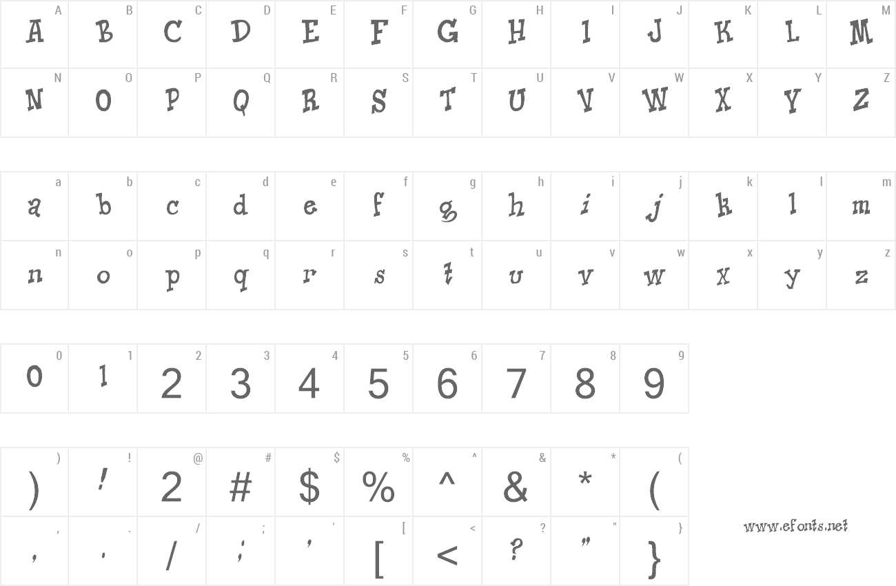 Font Knick O Teen preview