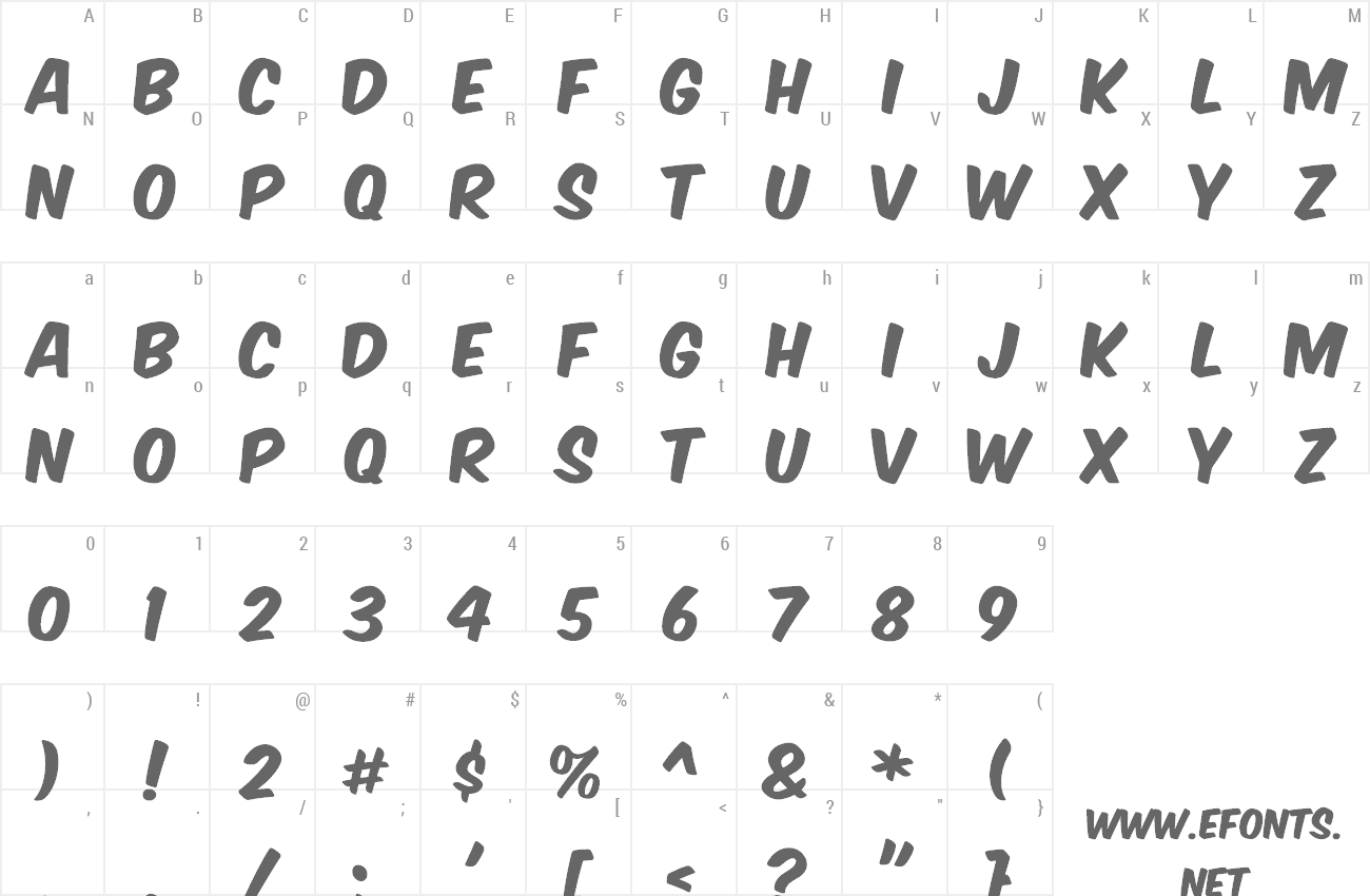 Font Komika Axis preview