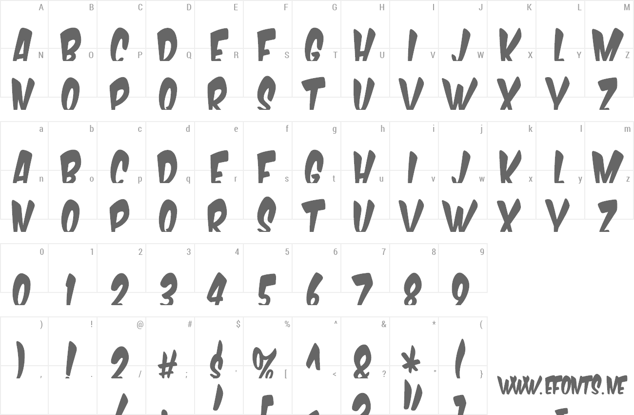 Font Komika Boogie preview