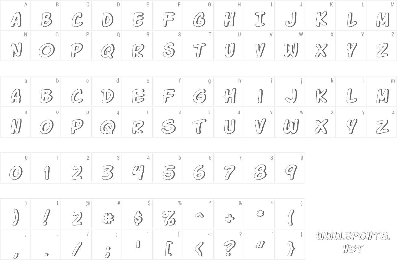 Font Komika Glaze preview