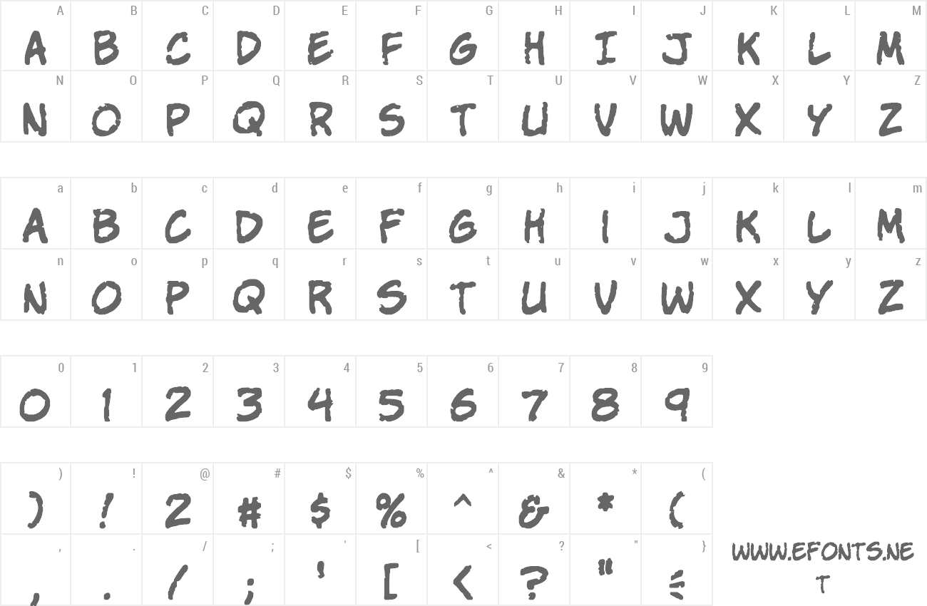 Font Komika Parch preview