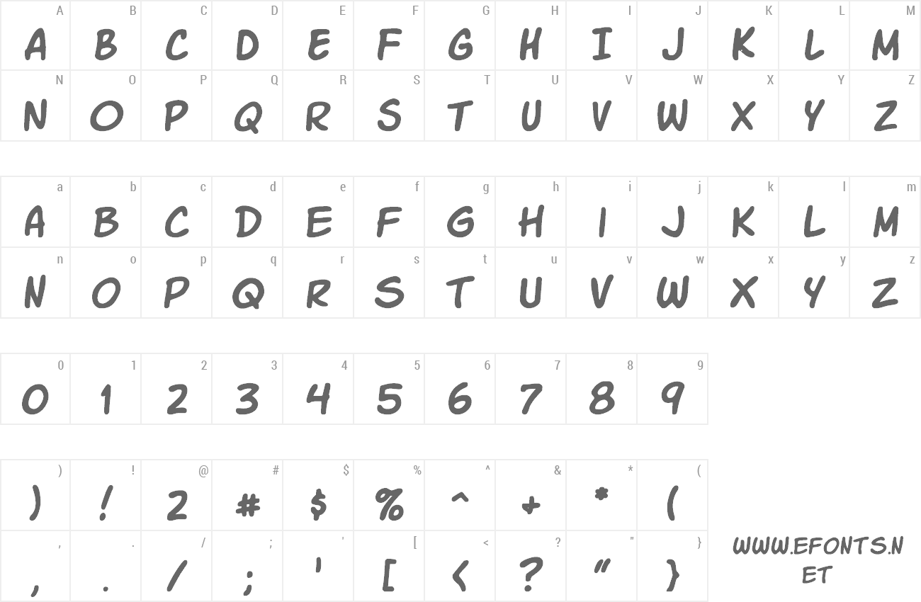 Font Komika Slick + Slim preview