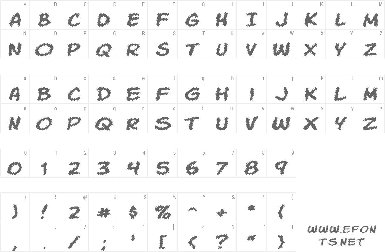 Font Komika Tread preview
