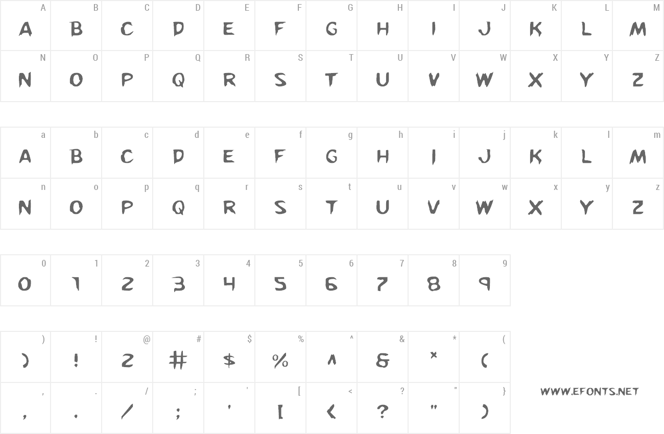 Font Kreeture preview