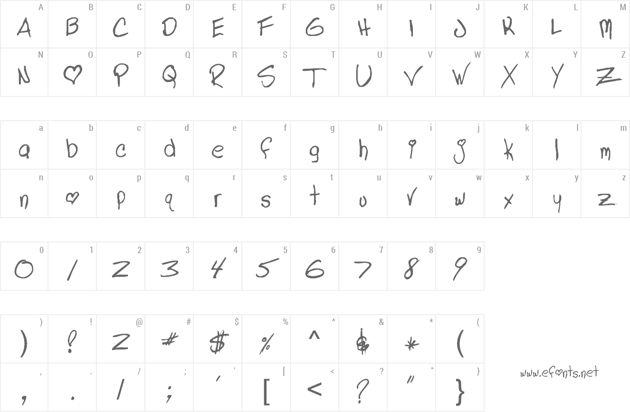 Font Linda's Lament preview