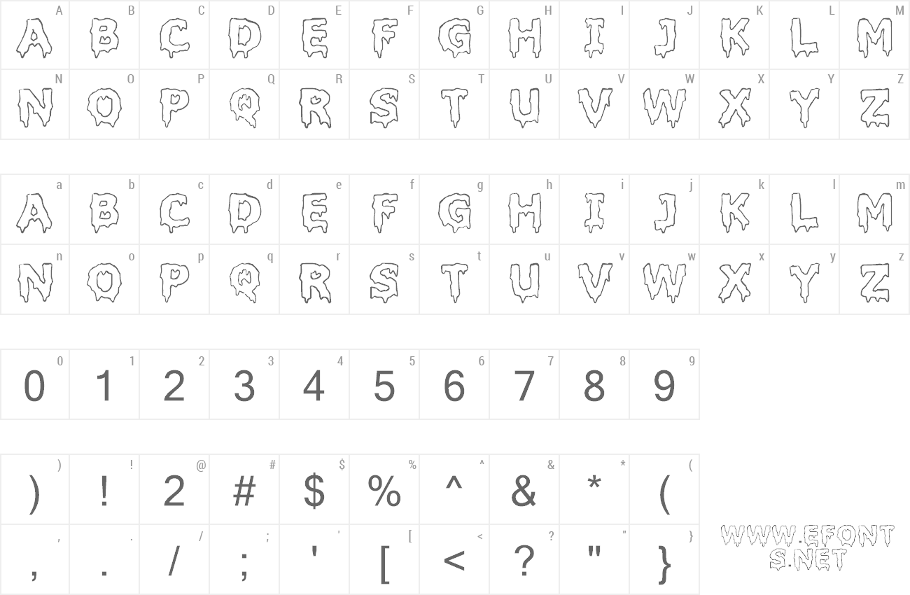Font Liquidism preview
