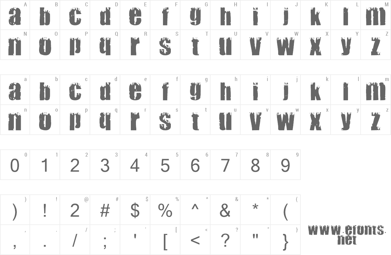 Font Mark preview