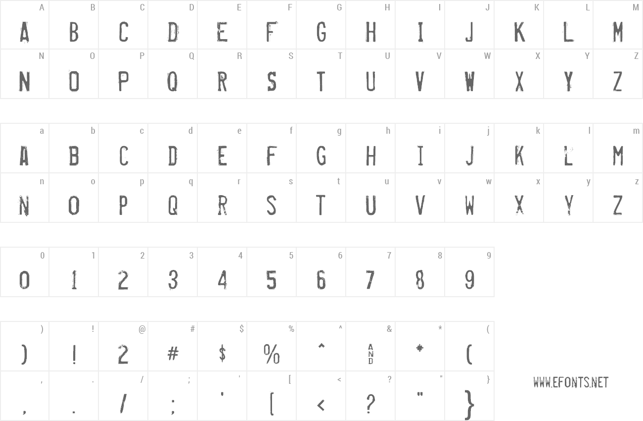 Font Misproject preview