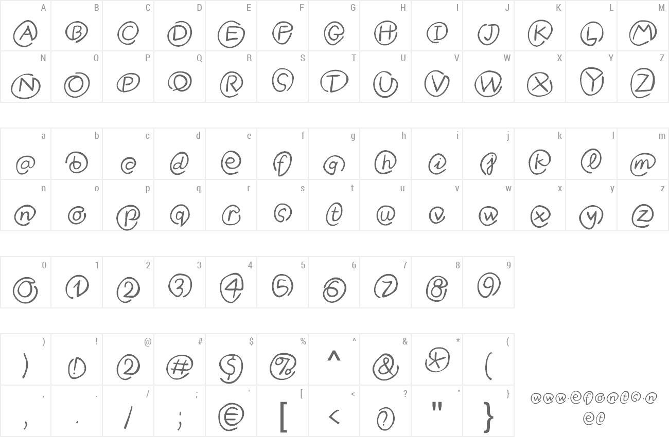 Font MKlammer Affen preview
