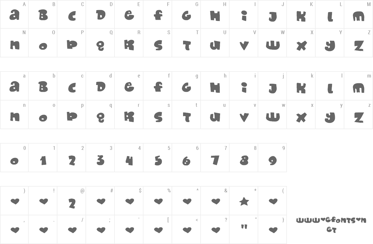 Font Monafont preview