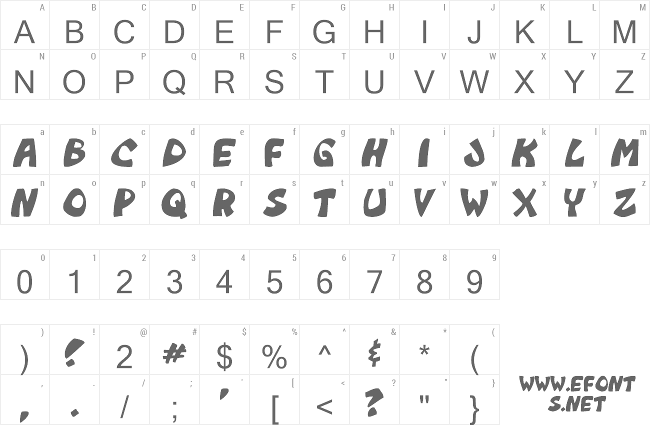 Font Monkeyboy preview