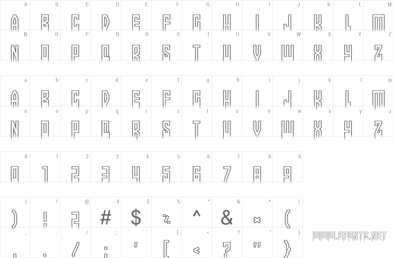 Font More than human preview