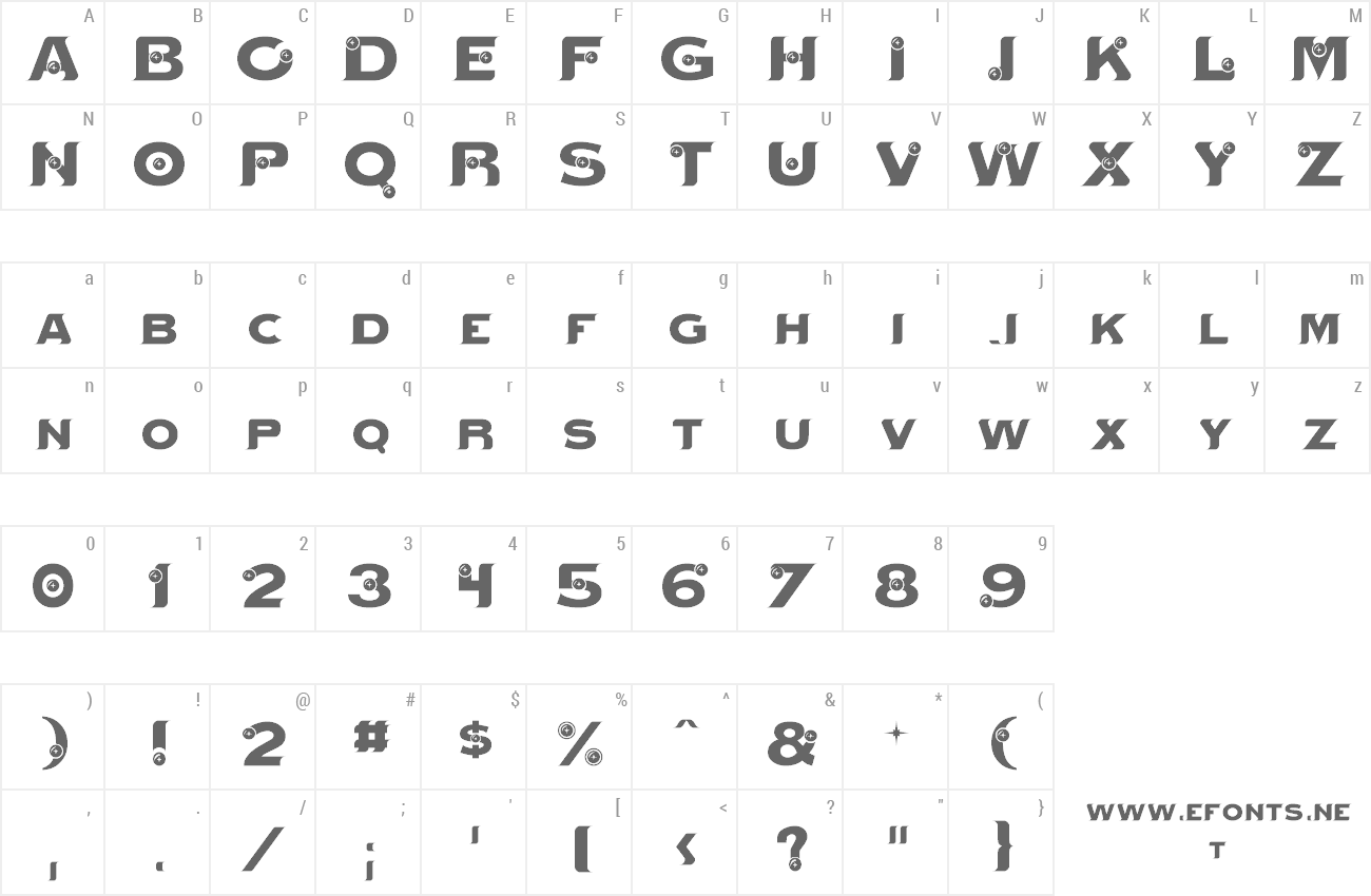 Font Mystik Orbs preview