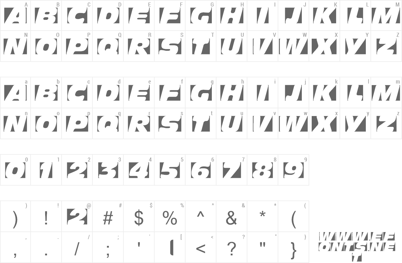 Font Obliquo preview