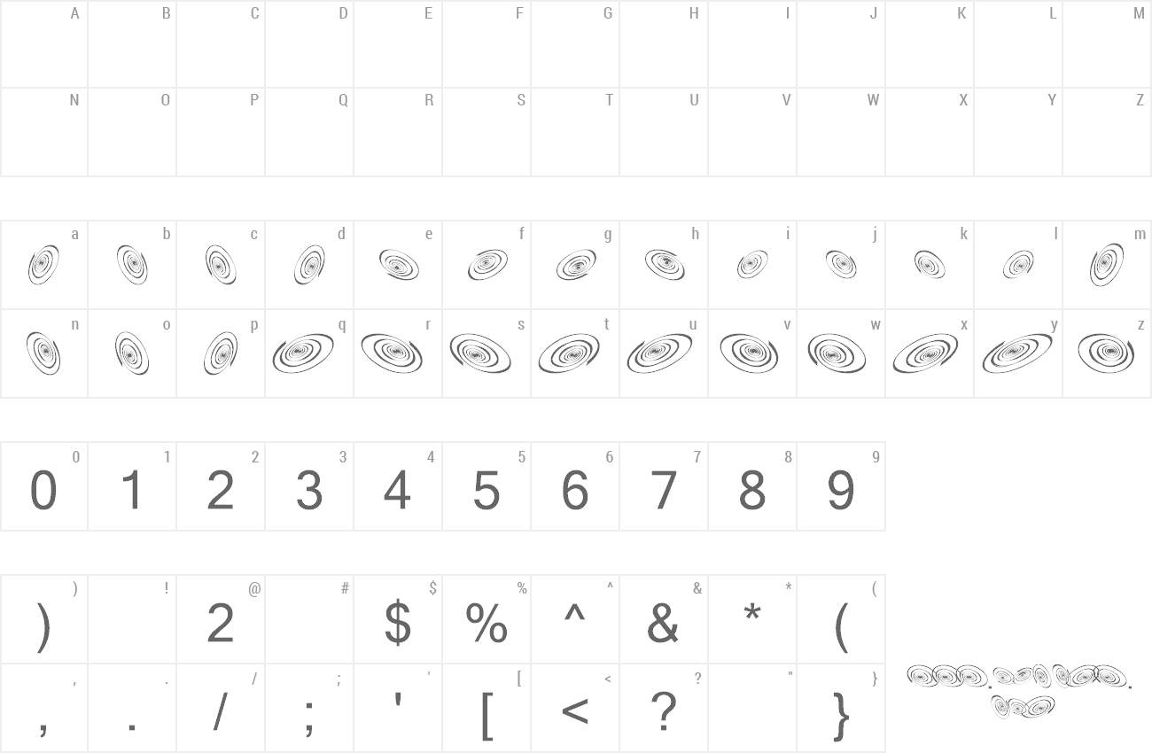 Font Omega Swirls preview