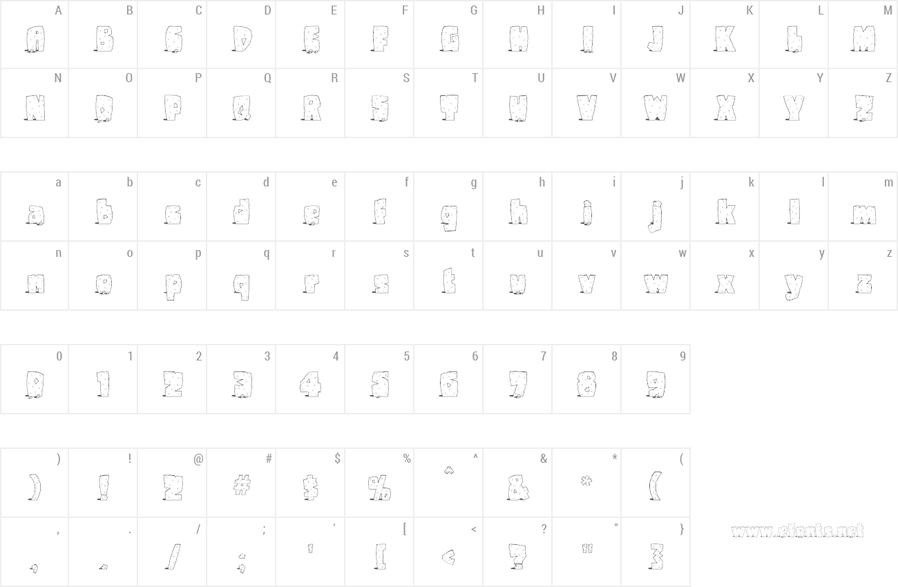 Font Pebbles preview