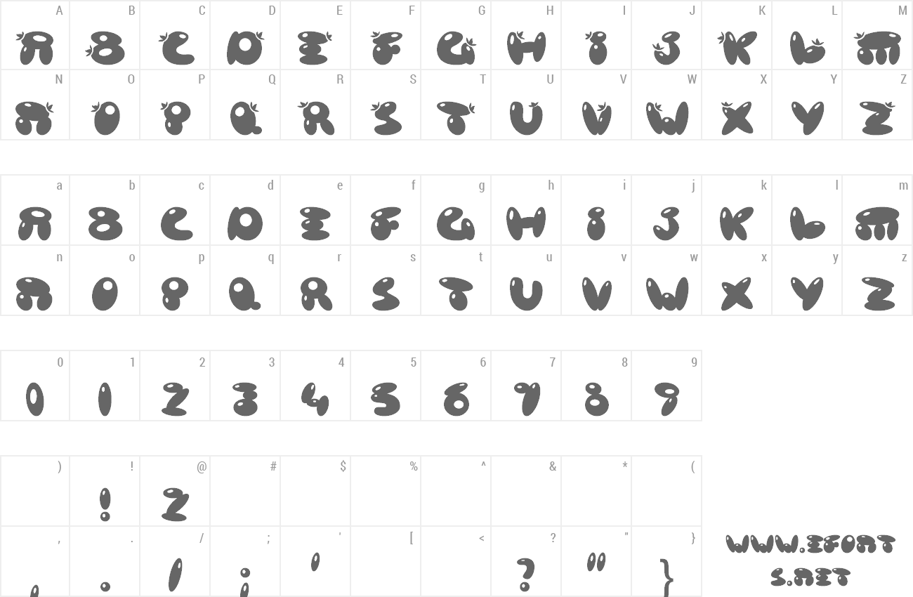 Font Poison Berries preview