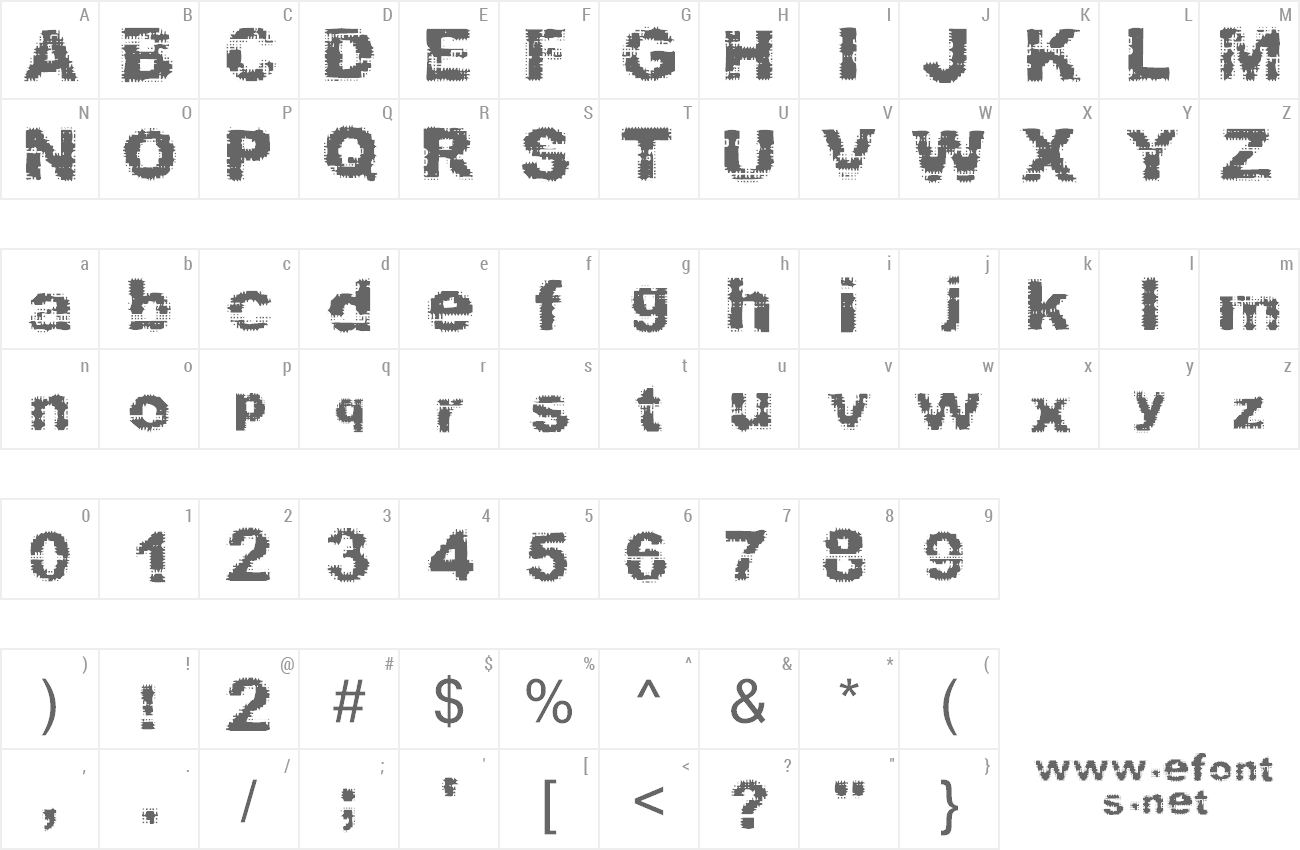 Font Prefix preview