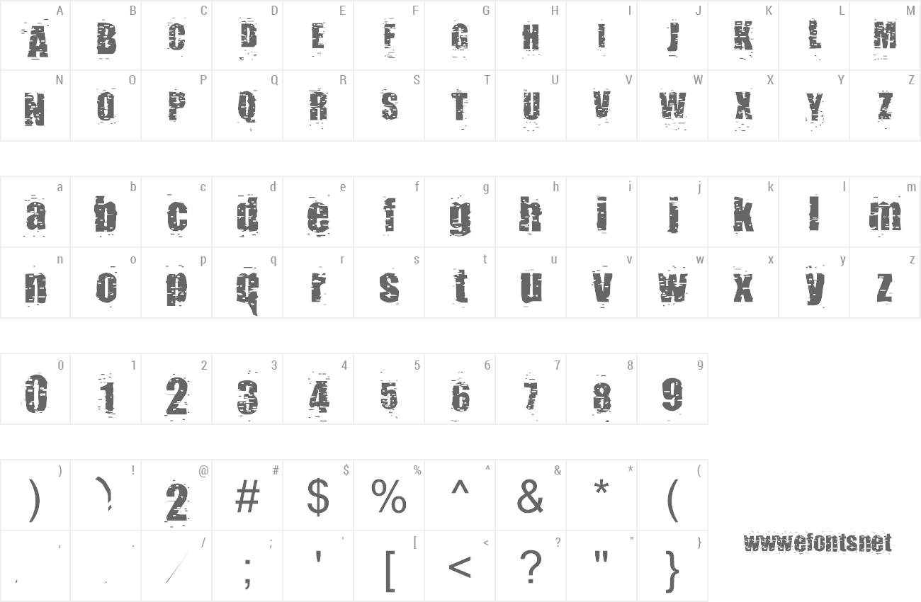Font Punkassbitch preview