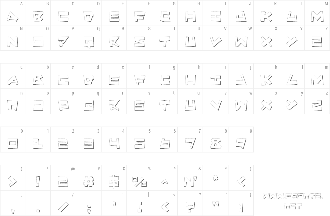 Font Quake n' Shake preview