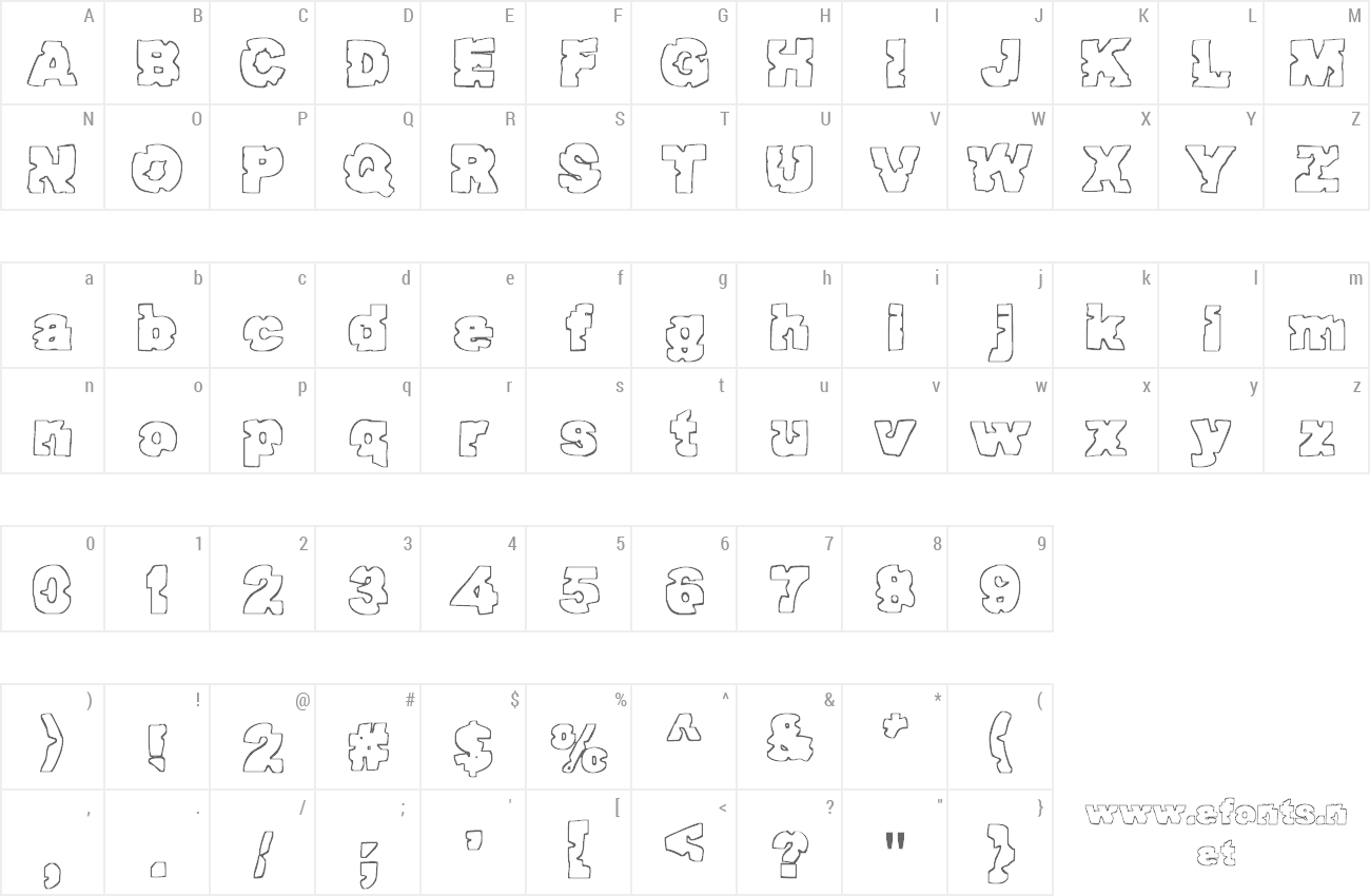 Font Raptor Attack preview