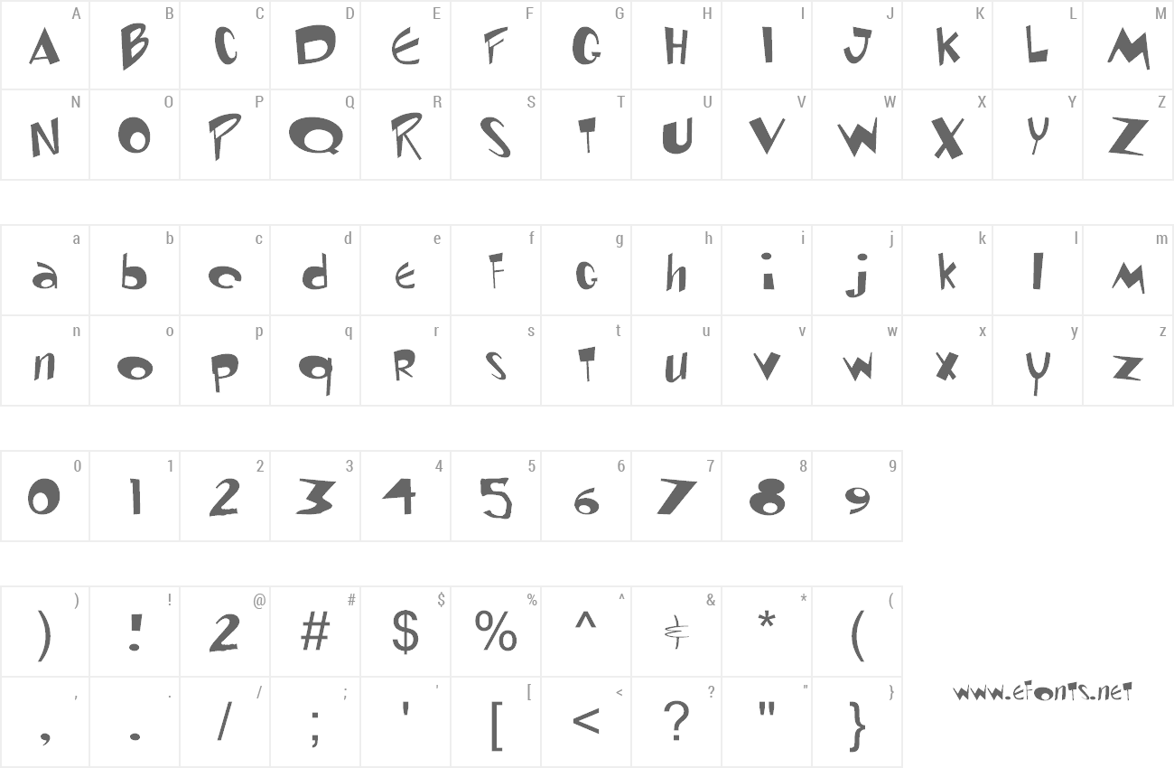 Font Ren & Stimpy preview