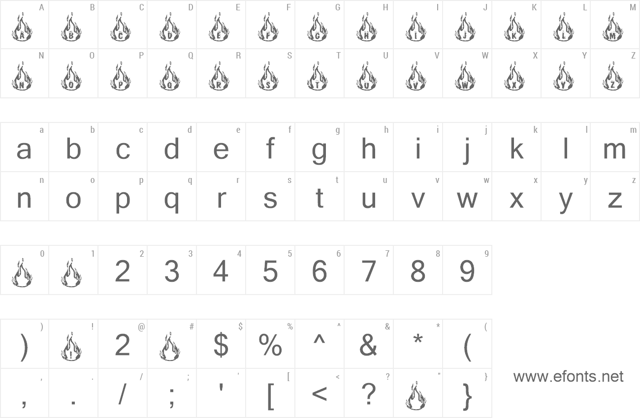 Font RM Fire preview