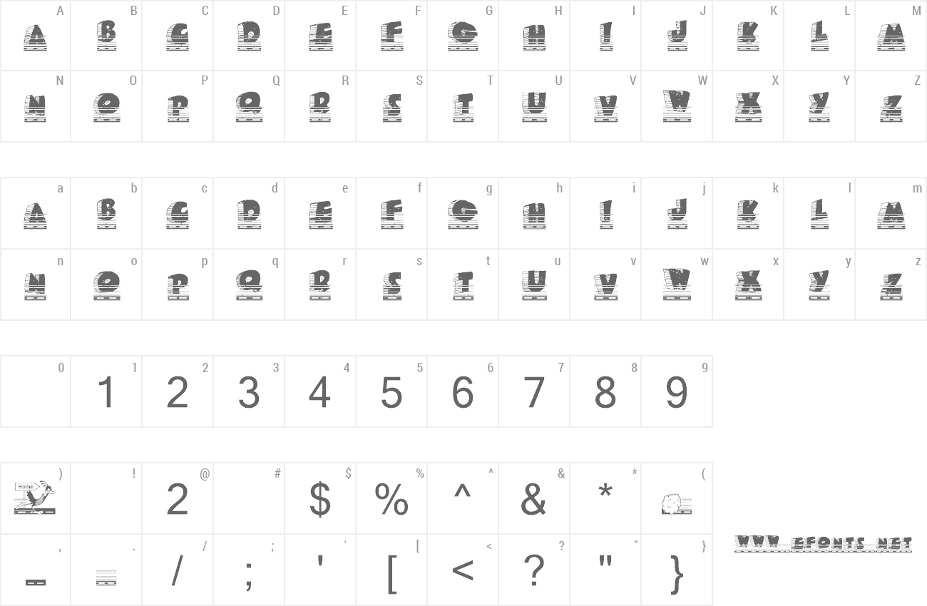 Font Roady Roadrunner preview