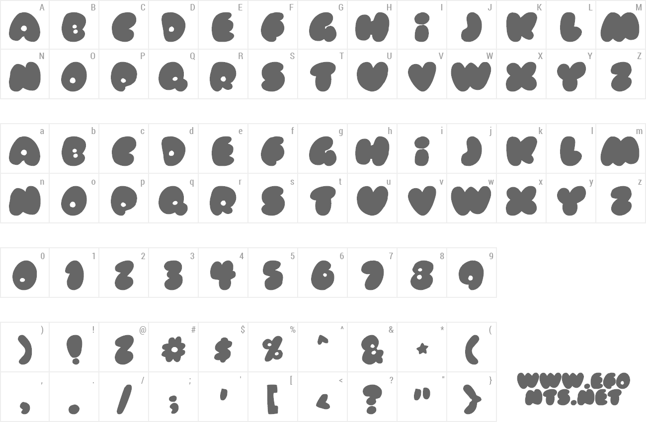 Font Rubberneck preview