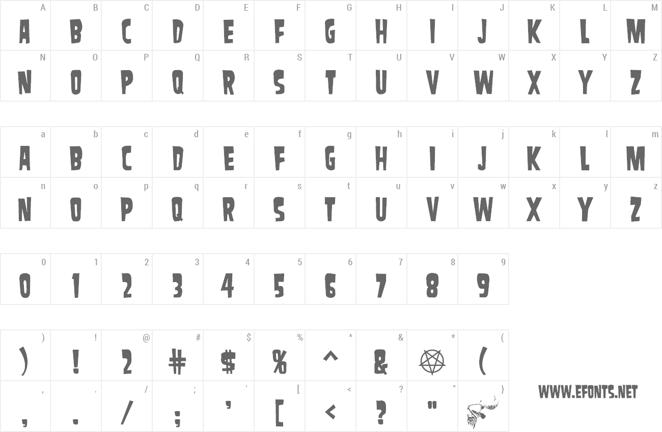 Font Samdan preview
