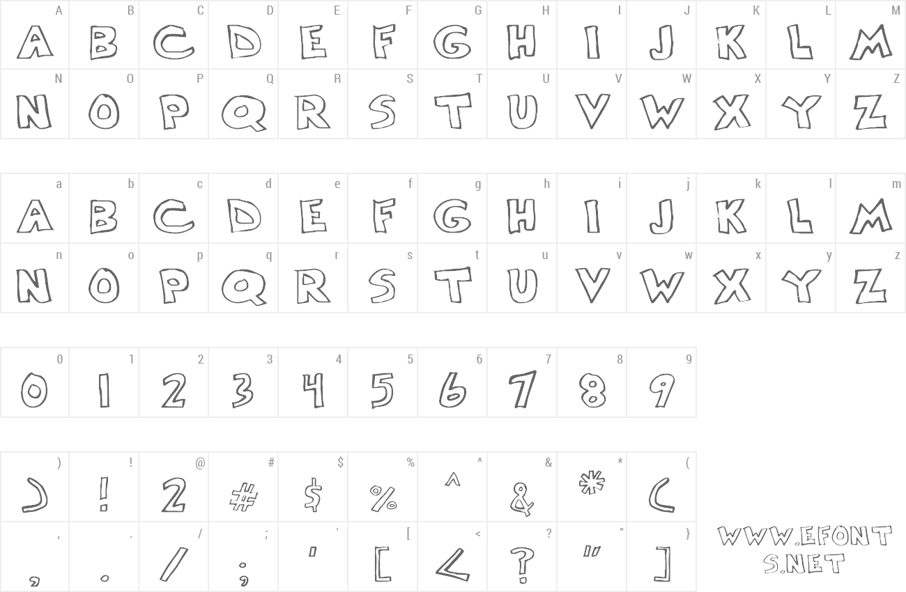 Font Scrawllege preview