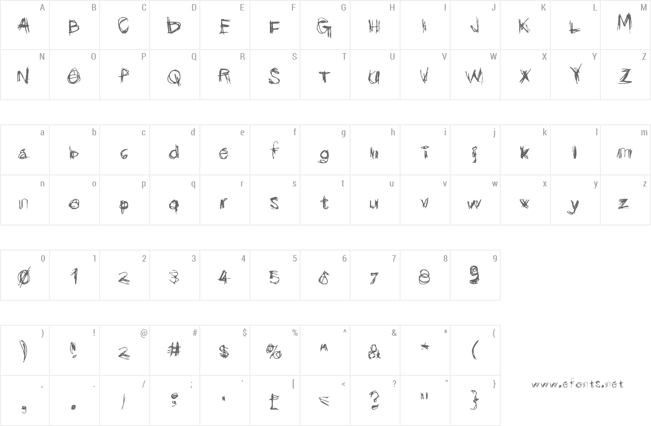 Font Scribblicious preview