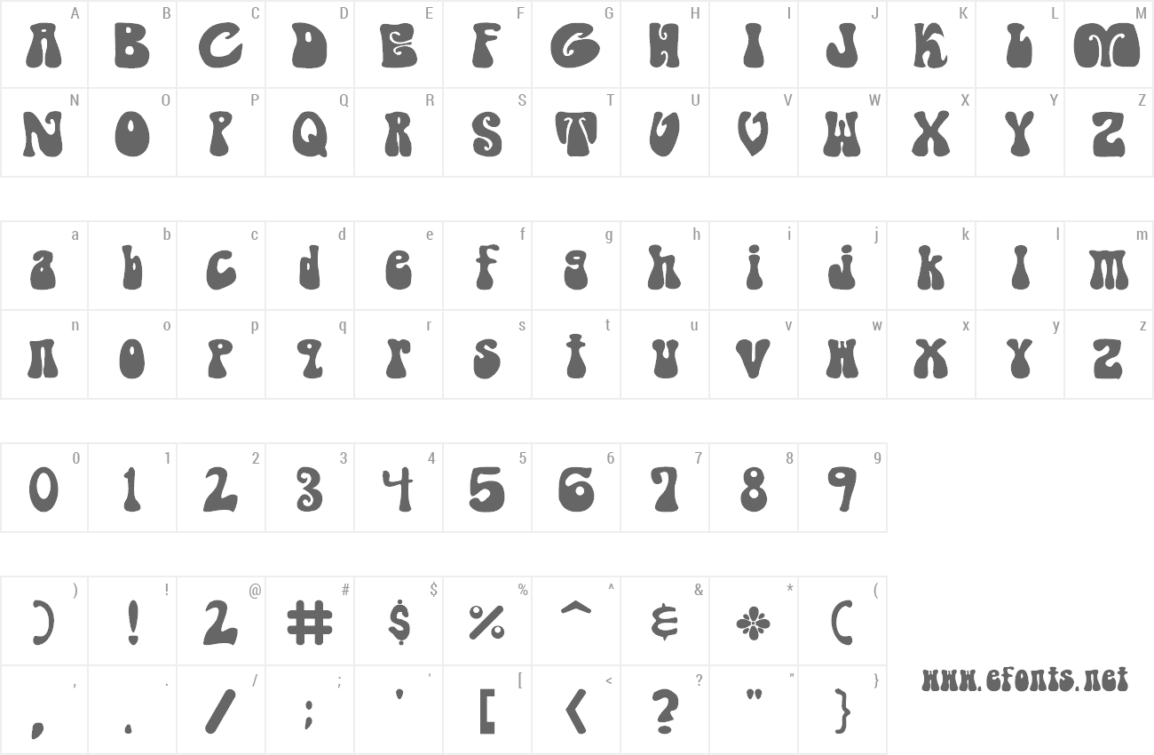 Font Shagadelic preview
